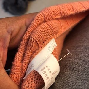 Peach off the shoulder sweater